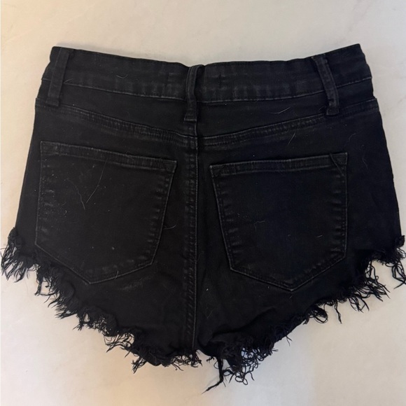 Kancan Women's Black Denim Shorts - Picture 3 of 5
